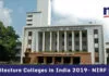 Top Architecture Colleges in India 2019- NIRF Ranking