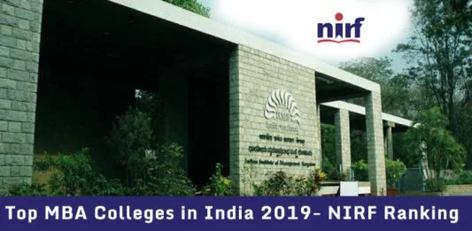 Top MBA Colleges in India 2019- NIRF Ranking