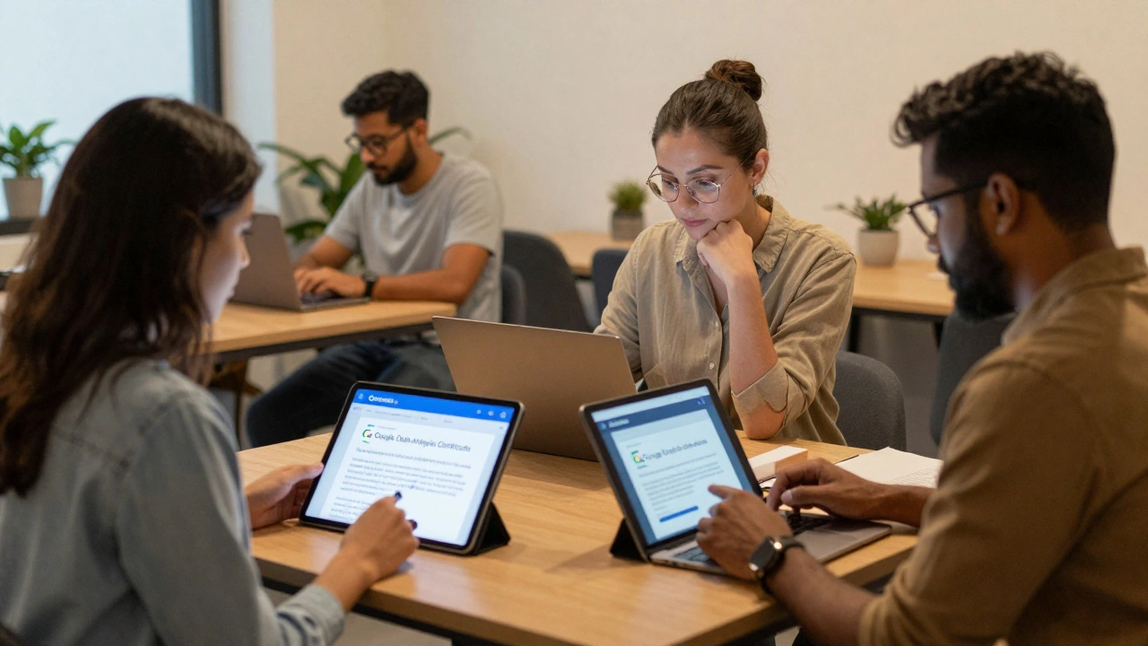Diverse professionals learning on Coursera across different countries, transforming their careers.