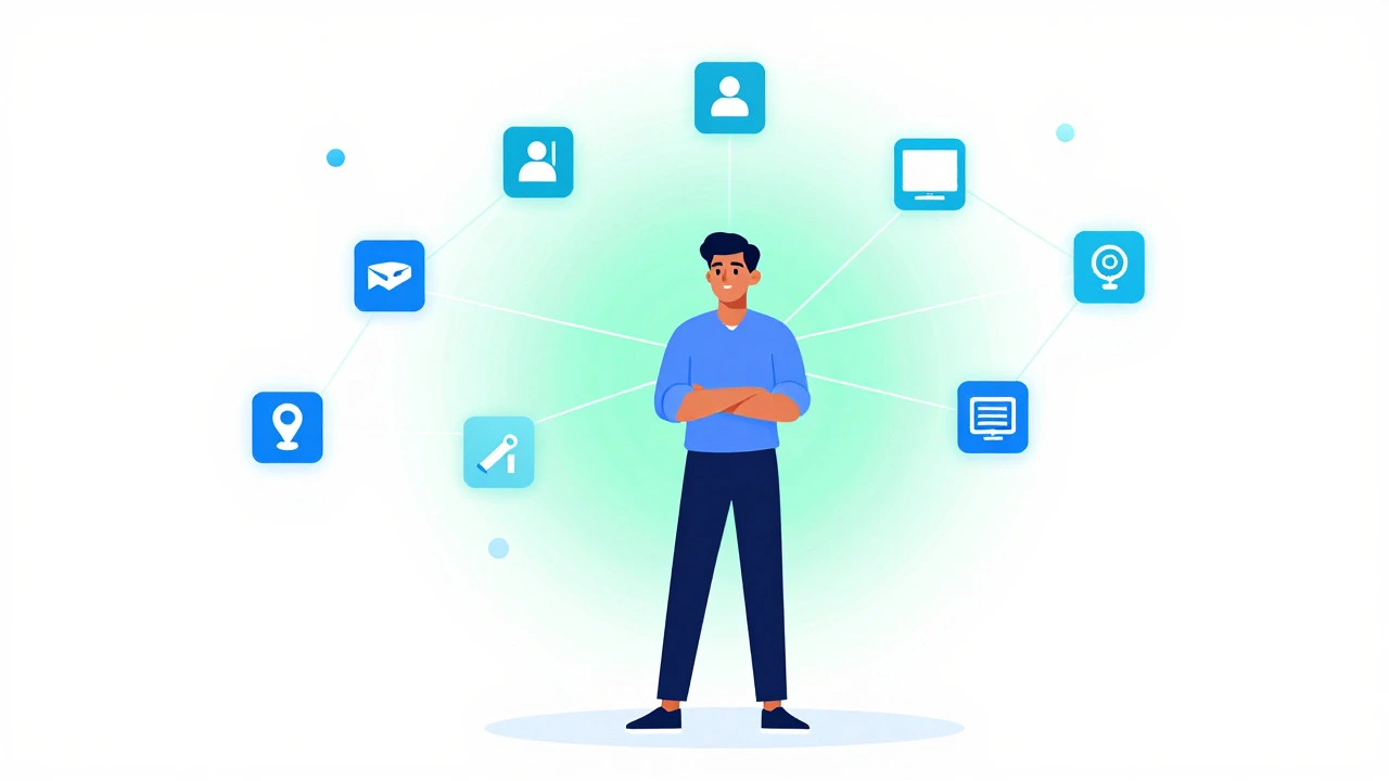 Entrepreneur launching side hustle via digital networks and platforms